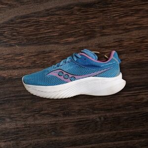 Saucony Blue and Pink Running Shoe